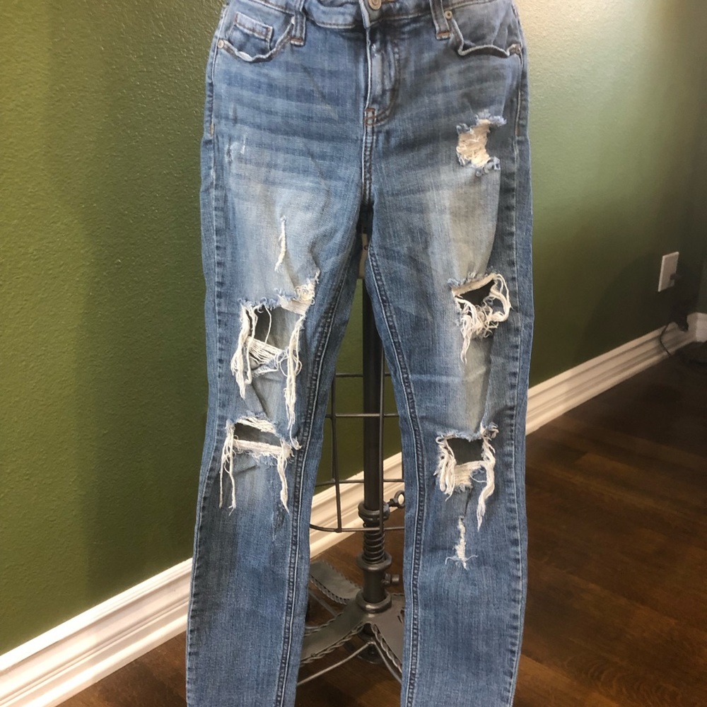 Size 7 distressed jeans
